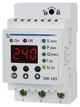 Ограничитель мощности однофазный ОМ-163 Новатек-Электро