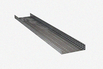 Лоток глухой ЛМГ 500х150х2000 УТ1,5, оцинкованный лист S1,5