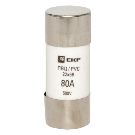 Плавкая вставка цилиндрическая ПВЦ (22х58) 80А PROxima EKF