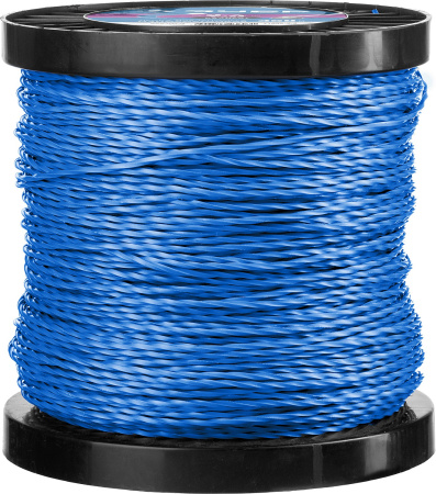 Леска для триммера ВИТОЙ КВАДРАТ 2.4 мм 350 м Профессионал ЗУБР