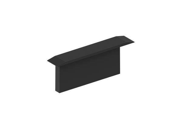 Donel Боковая глухая заглушка для профиля DN18509 Цвет:черный,Серия:DN8ALE