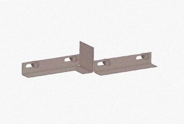 Соединитель-переходник замковый ПУгЛЗ 50х65 УТ1,5, оцинкованный лист, S1,5