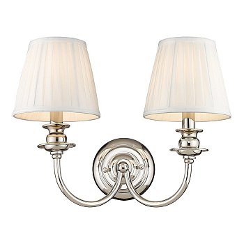 Бра Никель/Бежевый E14 2*40Вт WE369.02.101 WERTMARK