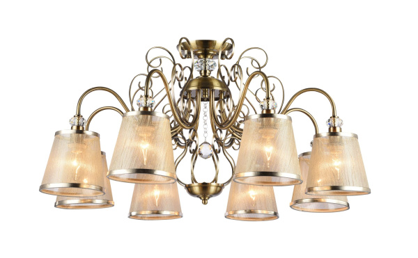 Потолочный светильник 8*E14 40Вт Бронза Антик IP20 Driana FR2405-PL-08-BZ Freya