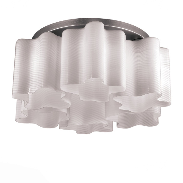 Люстра потолочная Серебристый/Белый с полосками E27 6*60Вт SL117.502.06 ST LUCE