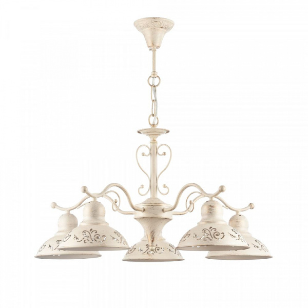 Люстра 5*E27 60Вт Кремовый с Золотом IP20 Benoit FR2566-PL-05-WG Freya