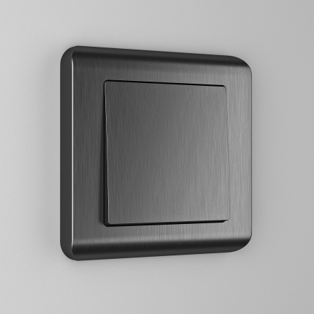 Встраиваемые механизмы Выключатель СУ 1-кл. 16А графит рифленый IP20 Werkel