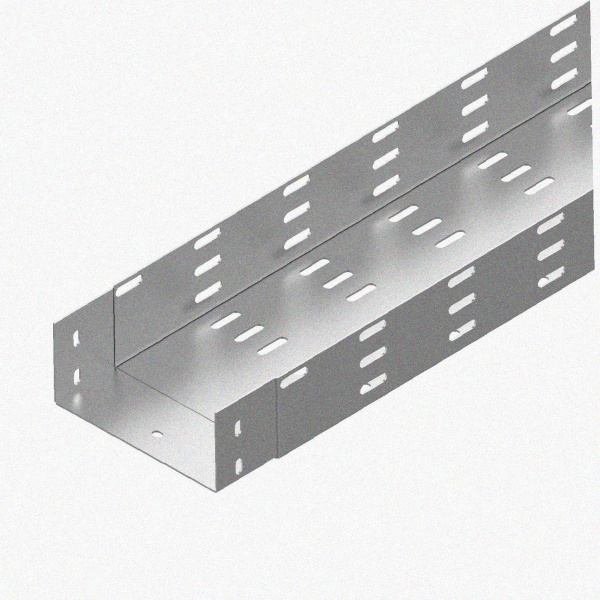 Лоток монтажный цельный перфорированный ЛМЦ200х65х2000 У3, окрашенный, S1,0