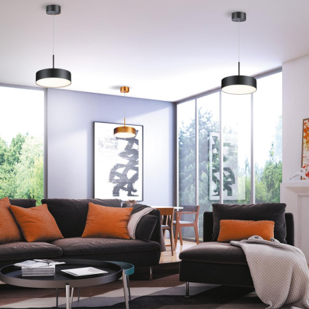 Св-к накл.св/д,длина провода 2м IP20 LED 30W 4000K 2600Лм 100-265V черный PROMETA NOVOTECH