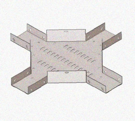 Лоток крестообразный перфорированный КМ 300х80 У3, окрашенный, S1,5