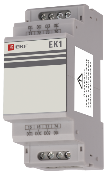 Модуль расширения 4DI/2DO для многофункционального измерителя sm-g33h EKF