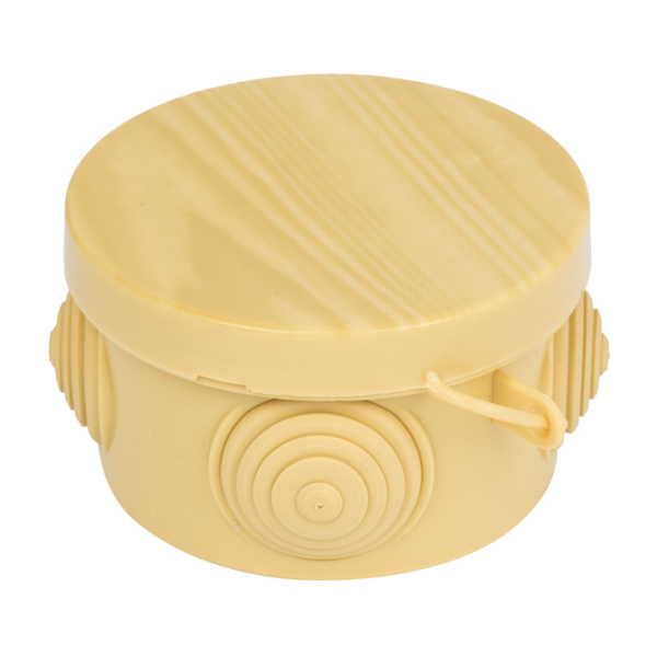 Коробка распределительная КМР-040-038 с крышкой (65х40) 4 мембранных ввода светлое дерево IP54 PROxima EKF