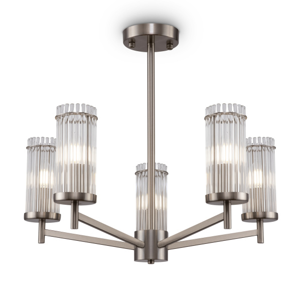 Люстра 5*E14 60Вт Никель IP20 Manisa FR5036PL-05N Freya