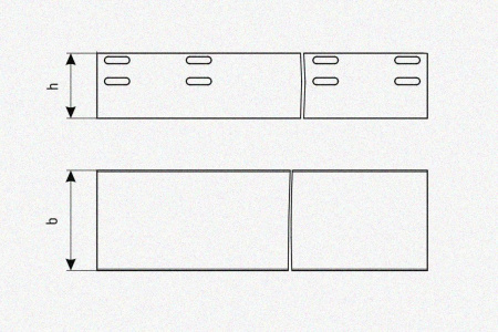 Лоток глухой ЛМГ 75х50х2000 УТ1,5, оцинкованный лист, S1,0