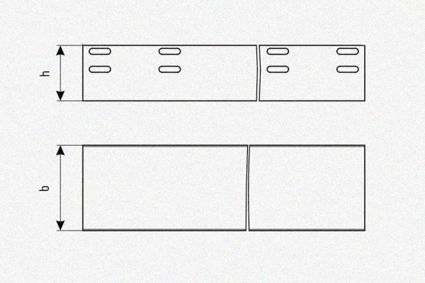 Лоток глухой ЛМГ 75х50х2000 УТ1,5, оцинкованный лист, S1,0