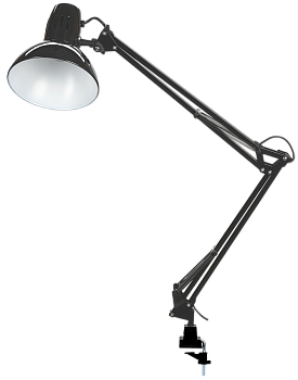 LIGHTING Светильник настольный 1014 пантограф на струбцине Е27 черный IEK