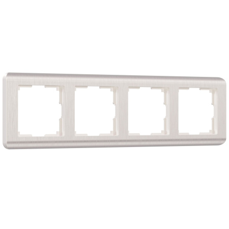 Stream Рамка горизонт/вертик 4 пост . перламутровый IP20 Werkel