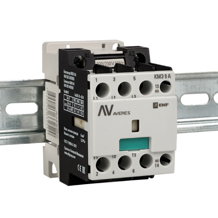 Контактор КМЭ 9А 1NO 230В АС AVERES EKF