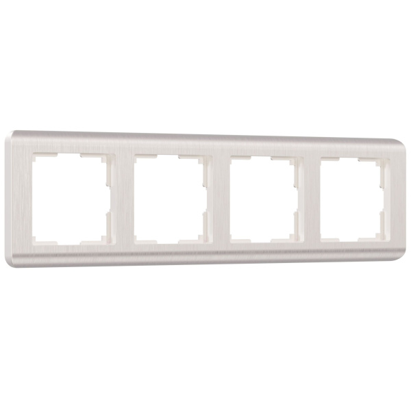 Stream Рамка горизонт/вертик 4 пост . перламутровый IP20 Werkel
