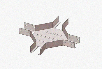 Лоток крестообразный глухой КМГ 300х65 У3, окрашенный, S1,5