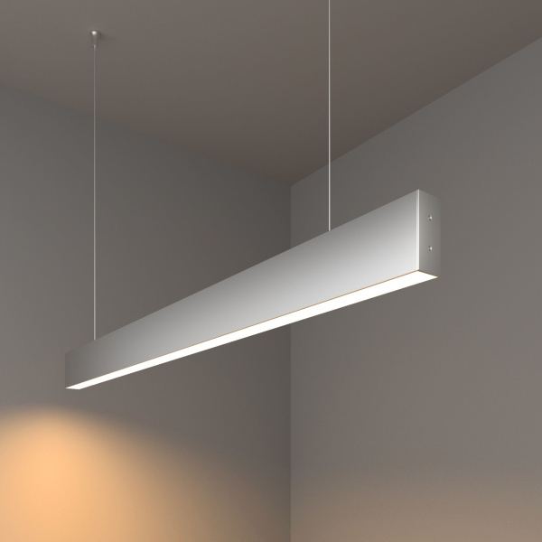 Линейный светодиодный подвесной односторонний светильник 20Вт 3000К серебро матовое IP20 (a041523) Elektrostandard Pro