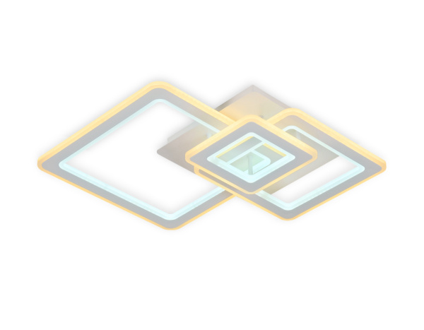 Потолочный светодиодный светильник с пультом FA862 WH белый 79W 550*530*120 (ПДУ РАДИО 2.4) Ambrella Light