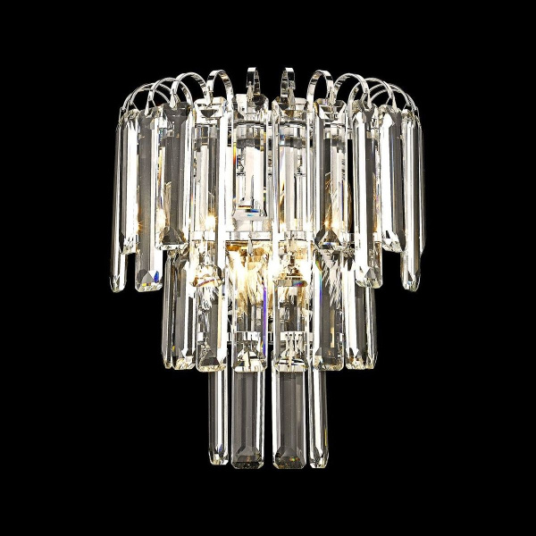 Бра Хром/Прозрачный E14 3*40Вт WE130.03.101 WERTMARK