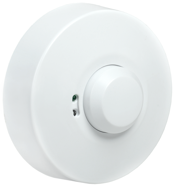 Датчик движения ДД-МВ101 1200Вт 360град 8м IP20 белый IEK