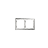 Рамка пластиковая Voltum S70 на 2 поста, (белый матовый)