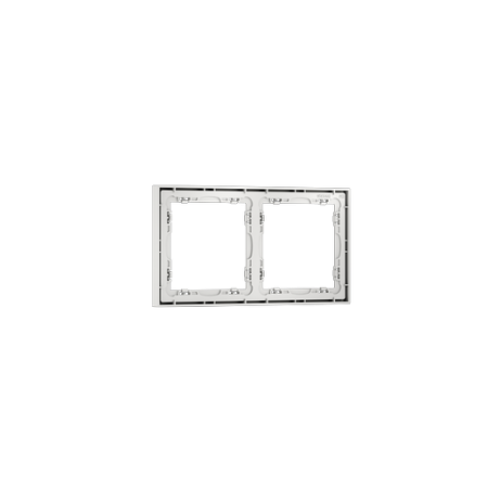 Рамка пластиковая Voltum S70 на 2 поста, (белый матовый)