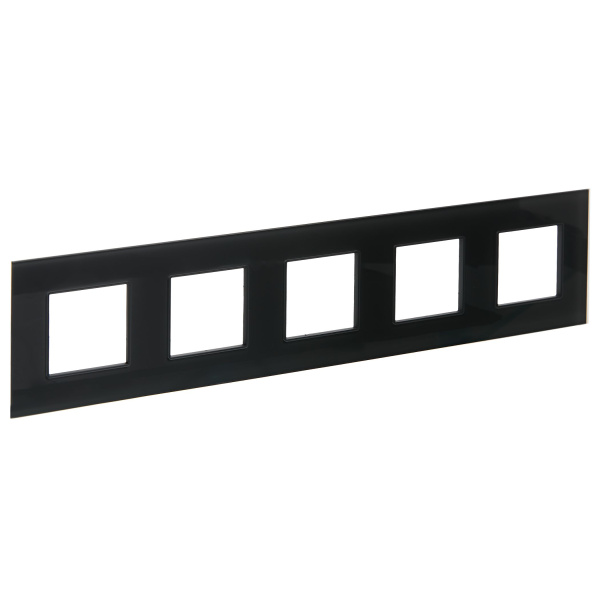 SKANDY Рамка 5-местная SK-F25G стекло графит IEK