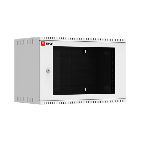 Шкаф телекоммуникационный настенный 6U (600х350) дверь стекло, Astra серия PROxima EKF