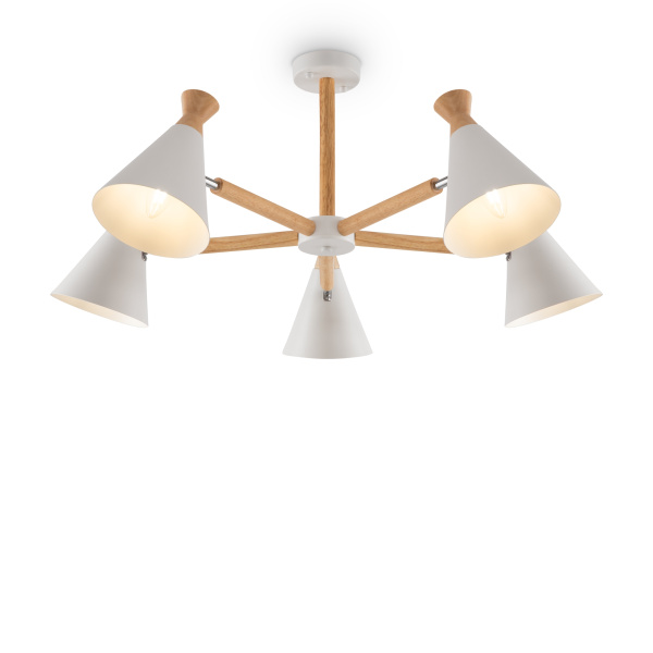 Люстра 5*E14 40Вт Белый IP20 Rise FR5169PL-05W Freya