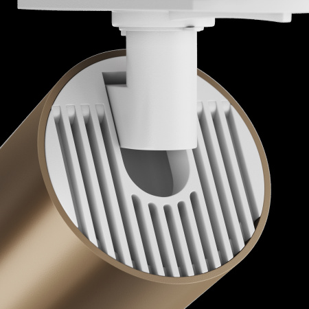 Трековый светильник 1*GU10 10Вт Белый и Бронза матовая IP20 Single phase track system Unity TR020-1-U-GU10-WBZ Technical Maytoni