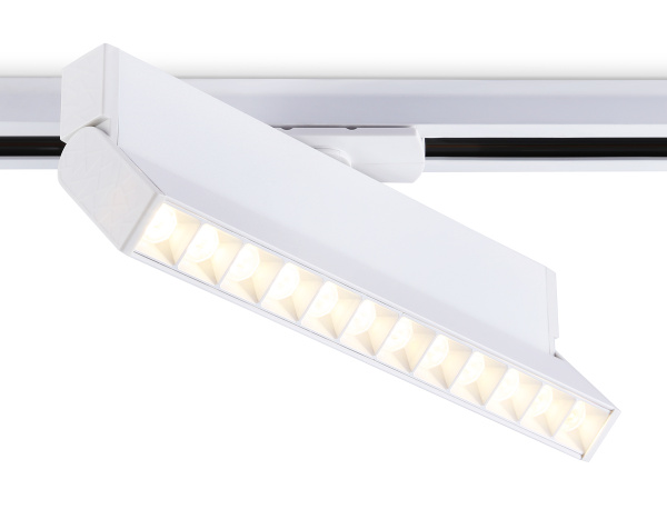 Светильник светодиодный трековый GL6815 WH белый LED 12W 3000K 24° 230*22*87 Ambrella Light