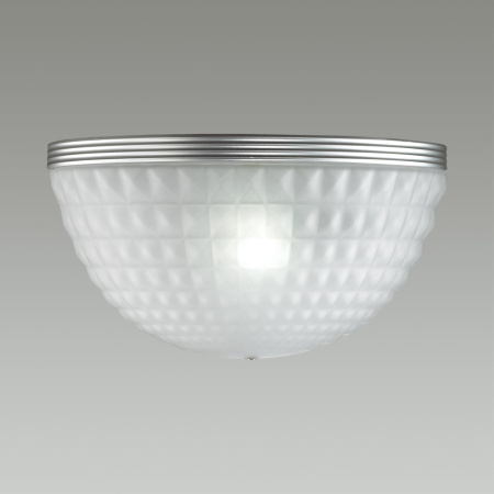 Бра E14 2*40W MALAGA серебристый/белый/стекло ODEON LIGHT
