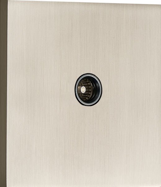 Donel N96 TV розетка (папа), Никель, серия DT