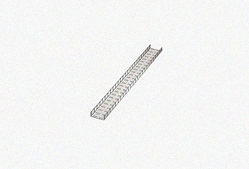 Лоток замковый перфорированный ЛМЗ 150х100х3000 УТ1,5, оцинкованный лист, S0,7