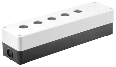 Корпус поста КП105(6) для кнопок управления 5(6) мест белый IEK