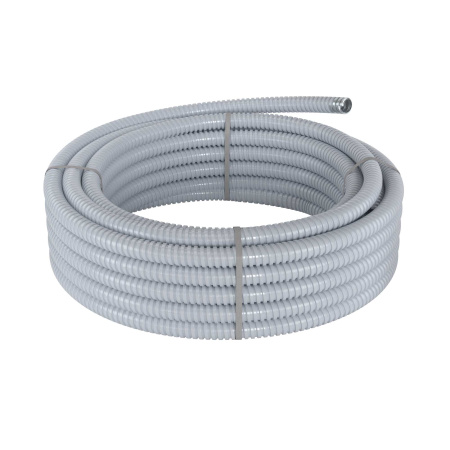 Металлорукав DN 20мм в герметичной ПВХ изоляции, Dвн 20,5 мм, Dнар 25,5, 50 м, цвет серый DKC