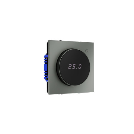 Терморегулятор электронный Voltum S70 с индикацией и датчиком, для теплого пола, (титан)