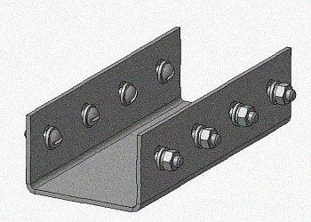 Соединитель стоек ССх4 УТ1,5, нержавеющая сталь (марка 12Х18Н10Т), S4,0