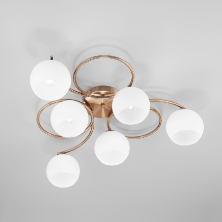 Потолочная люстра 6*E27 40Вт античная бронза IP20 (30144/6 античная бронза) Eurosvet