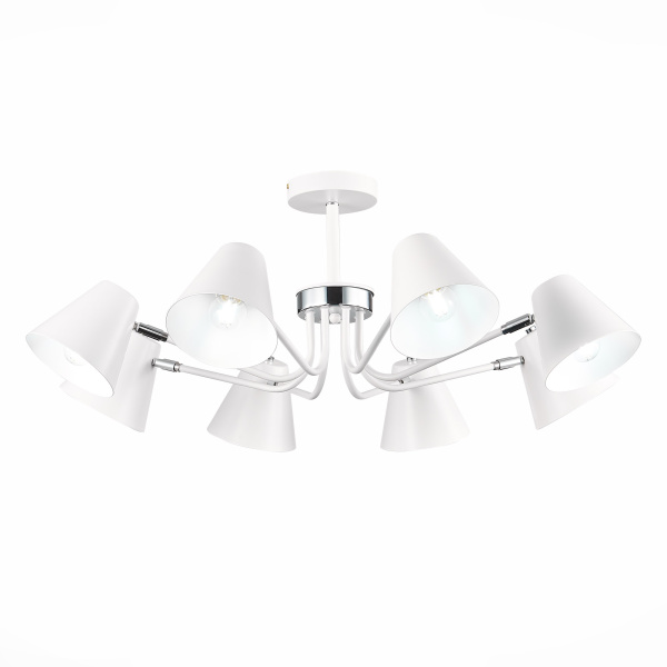 Светильник потолочный Белый,Хром/Белый E27 8*60Вт SLE106702-08 EVOLUCE