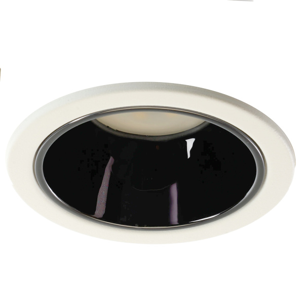 Светильник потолочный встраиваемый, MR16 G5.3, белый + черный хром DL3102 Feron