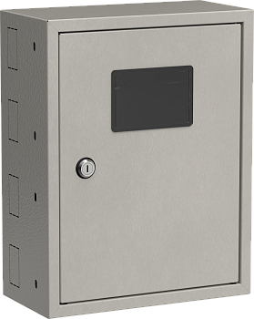 Ящик учетно-распределительный ЯУР-380-300 с двумя DIN-рейками (385х300х150мм) УХЛ3 IP31 IEK