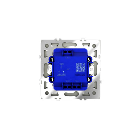 Проходной переключатель встраиваемый Voltum S70 одноклавишный 10А, (сталь)
