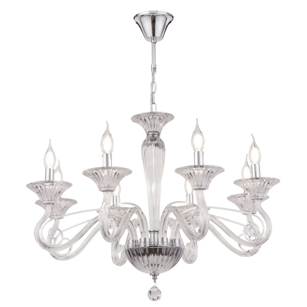 Люстра 8*E14 40Вт Прозрачный IP20 Acqua DIA010PL-08TR Maytoni