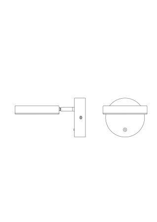 Бра 8Вт 3000K Черный IP20 Fad MOD070WL-L8B3K Technical