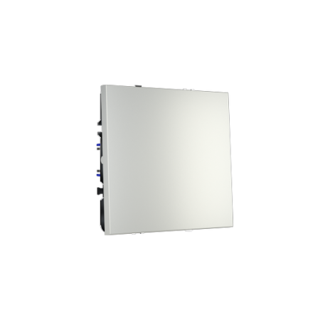 Выключатель встраиваемый Voltum S70 одноклавишный 10А, (сталь)